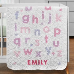 ABC Star Name Quilted Blanket