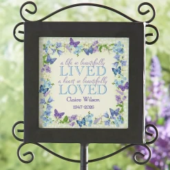 A Beautiful Life Memorial Garden Stake