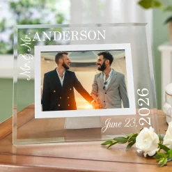 A Day to Remember Wedding Glass Frame