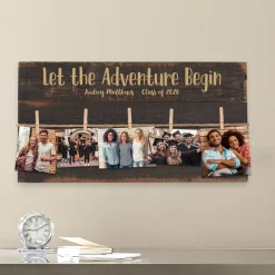 Adventure Begins Graduation Pallet Wall Art