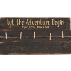 Adventure Begins Graduation Pallet Wall Art