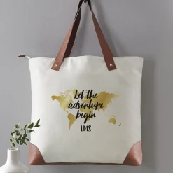 Adventure Begins Tote Bag