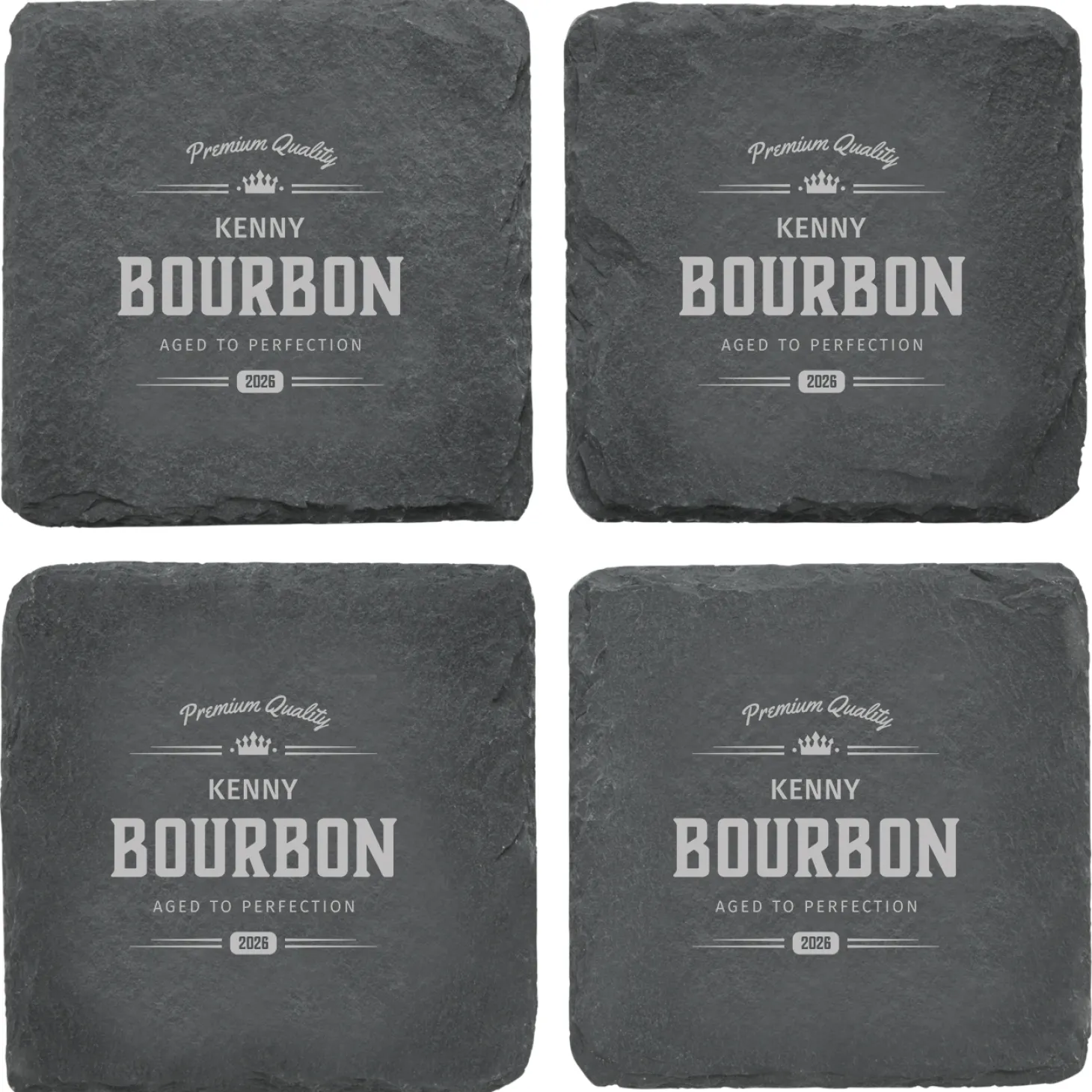 Aged To Perfection Slate Coasters