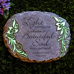 A Light Remains Memorial Garden Stone