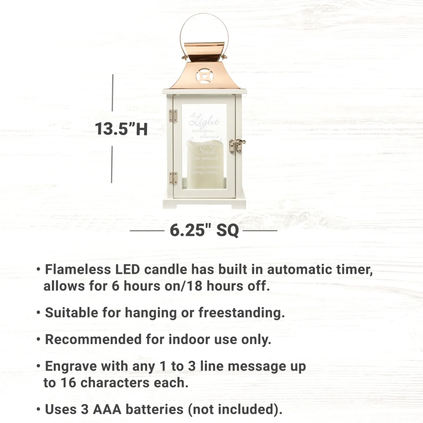 A Light Remains Memorial Lantern