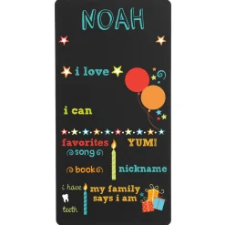 All About Me Birthday Chalkboard