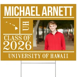 All About The Graduate Photo Yard Sign