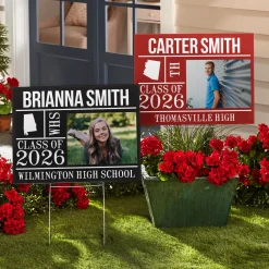 All About The Graduate Photo Yard Sign