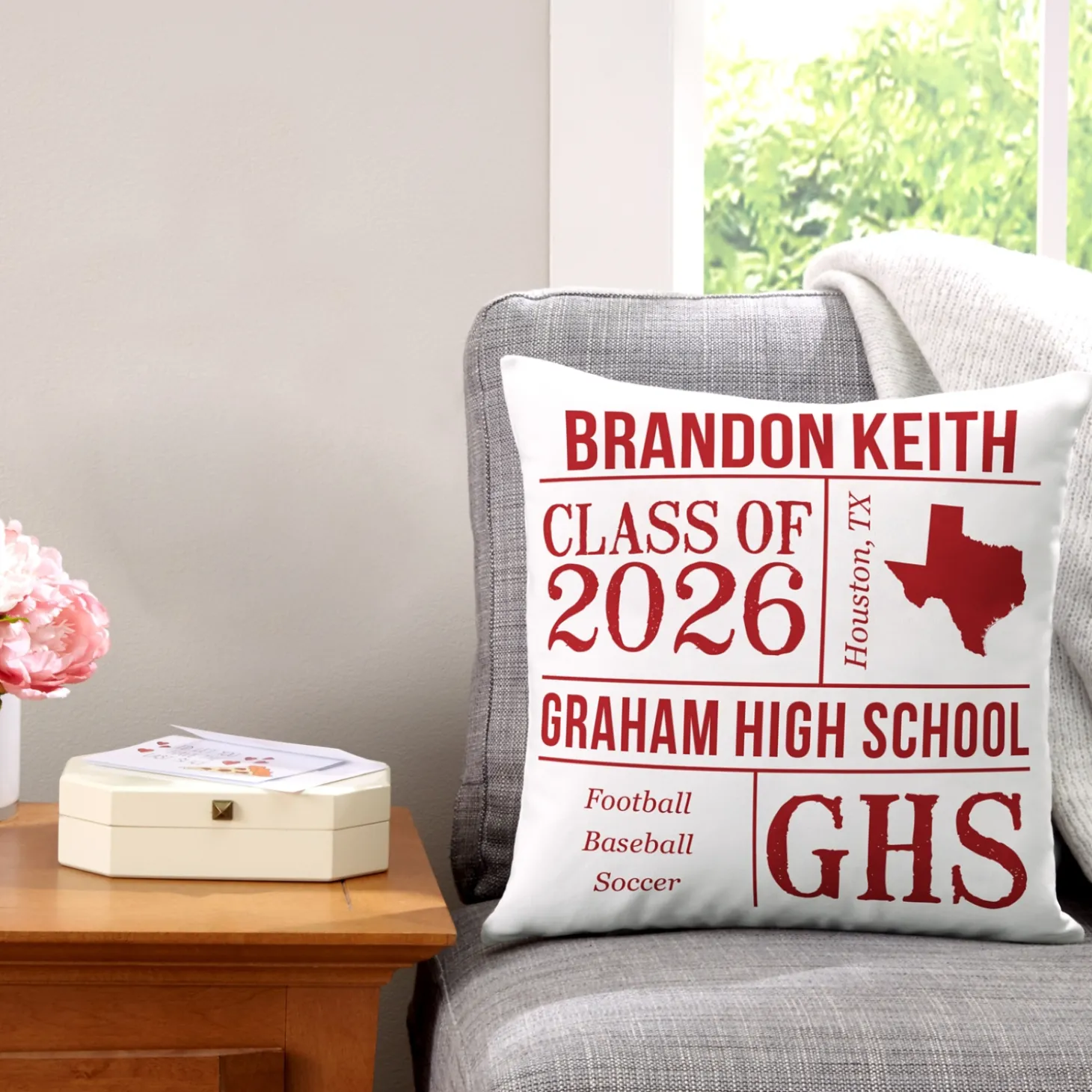 All About the Graduate Throw Pillow