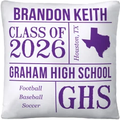 All About the Graduate Throw Pillow