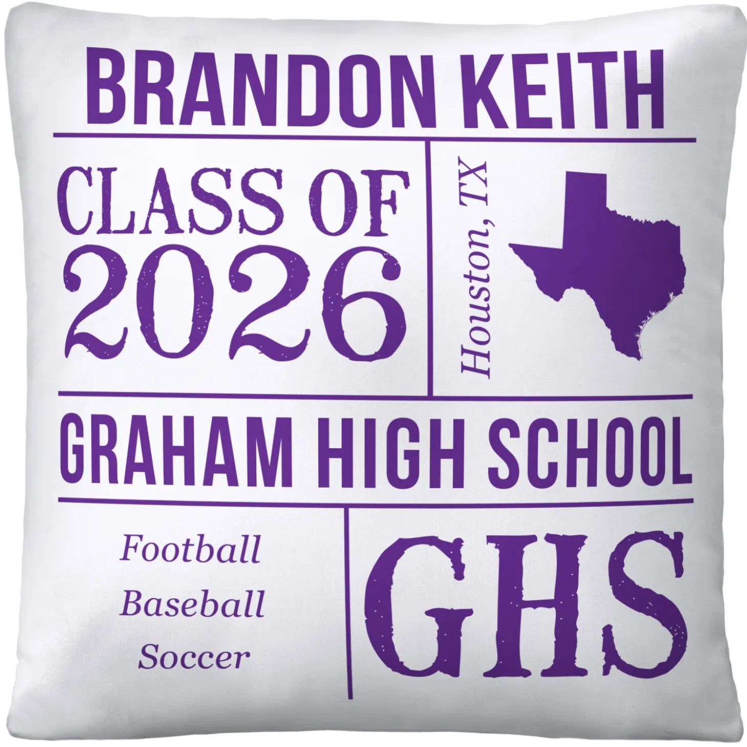 All About the Graduate Throw Pillow