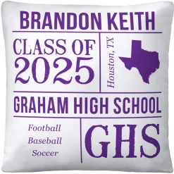 All About the Graduate Throw Pillow