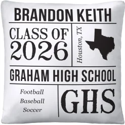 All About the Graduate Throw Pillow