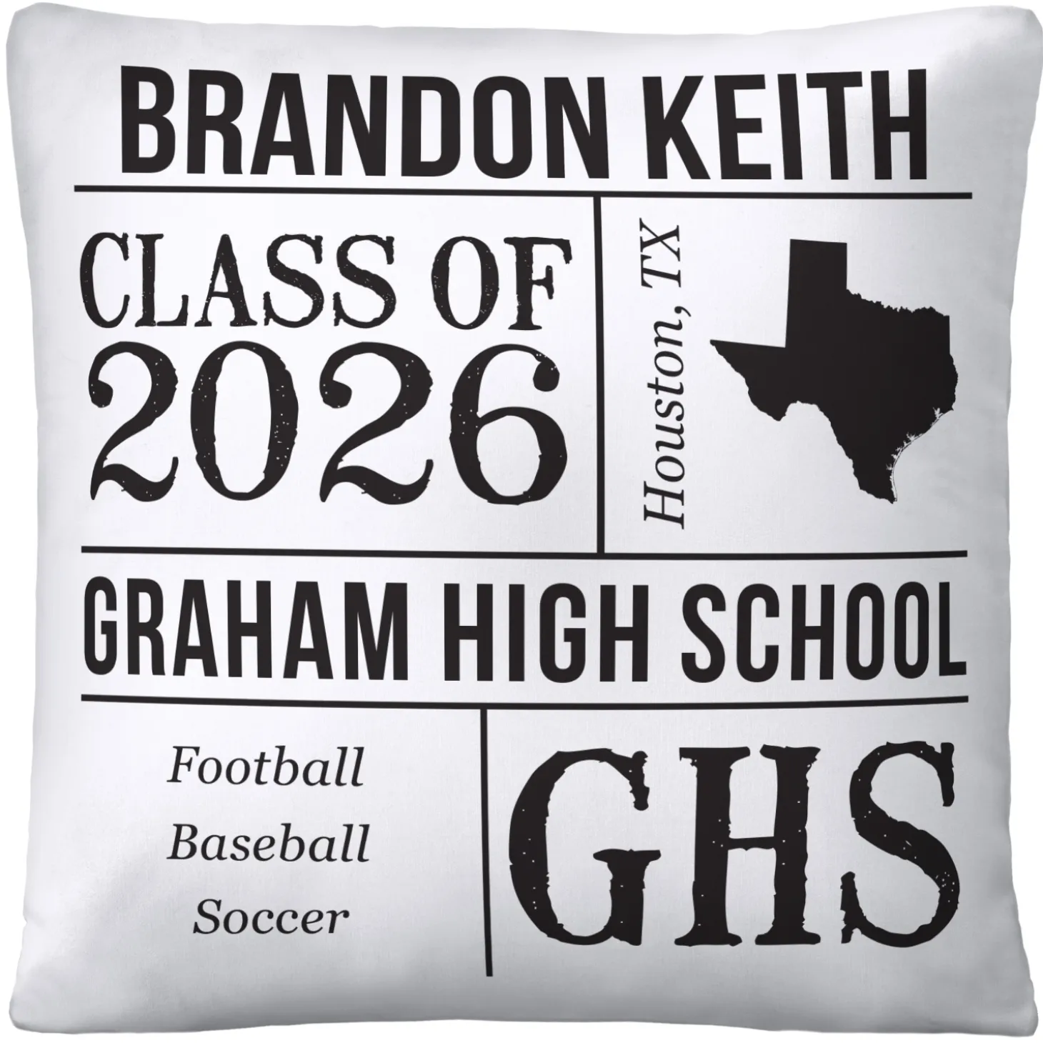 All About the Graduate Throw Pillow