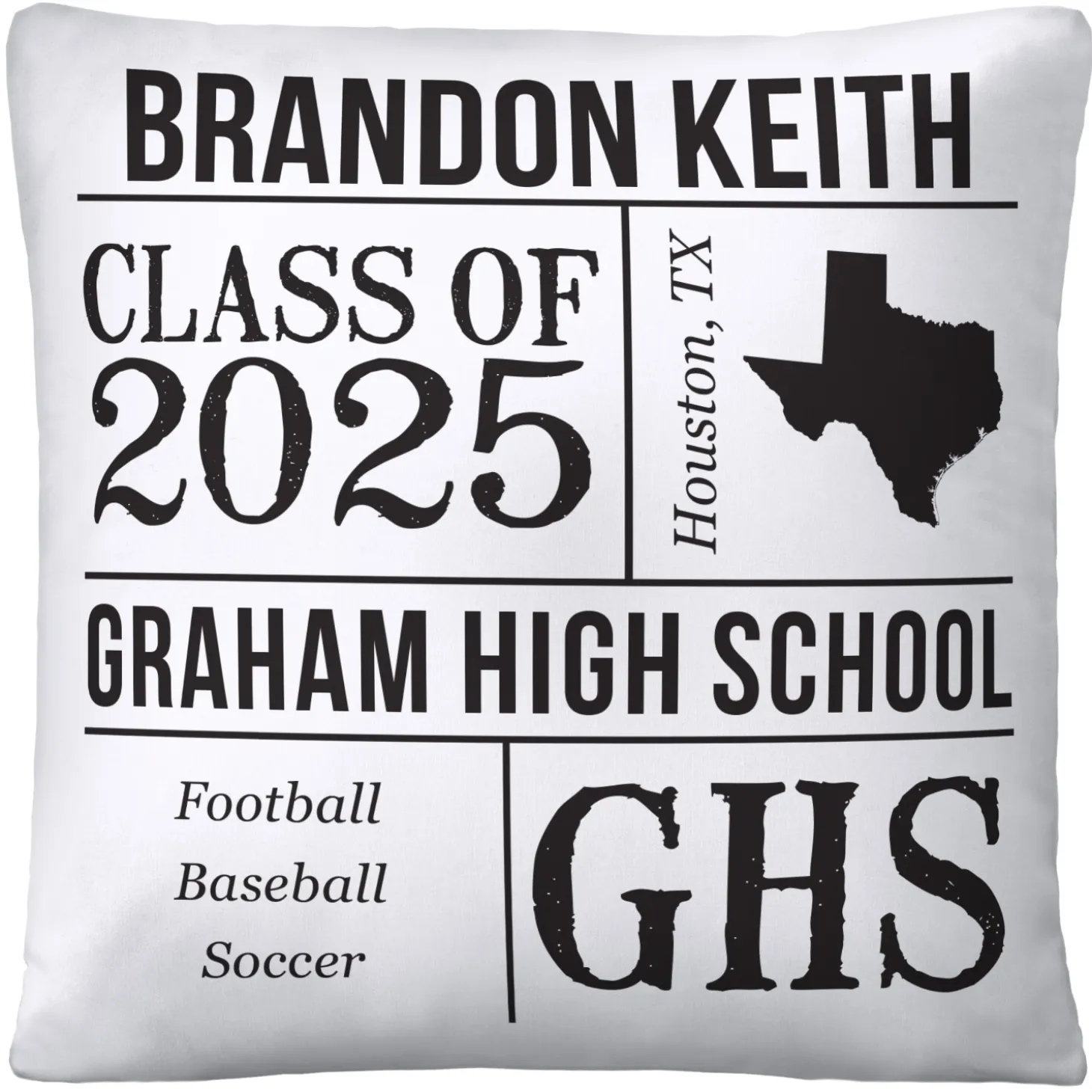 All About the Graduate Throw Pillow
