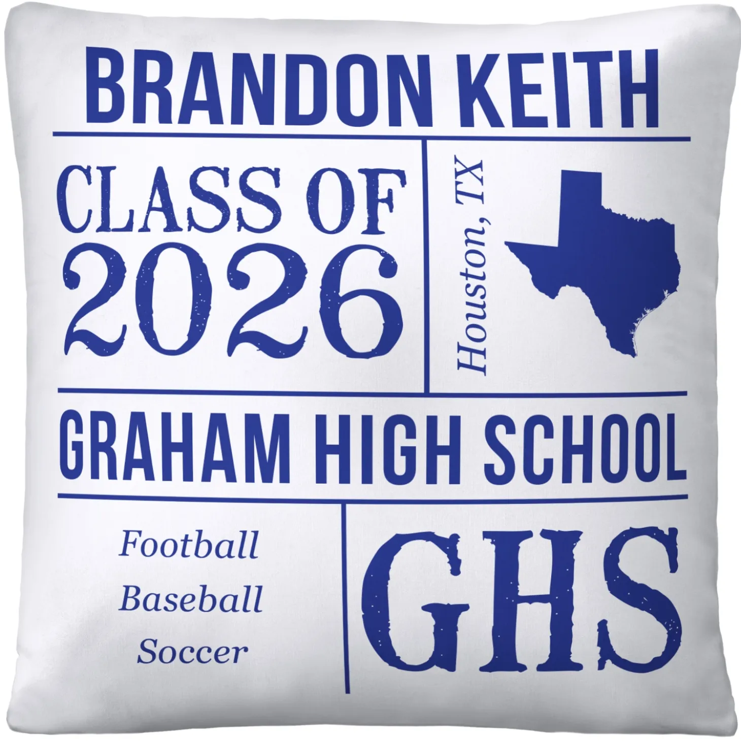 All About the Graduate Throw Pillow