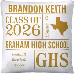 All About the Graduate Throw Pillow