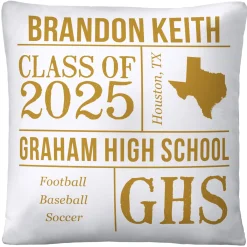 All About the Graduate Throw Pillow