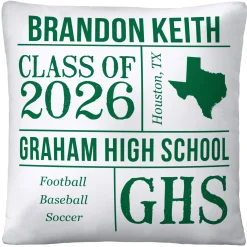 All About the Graduate Throw Pillow