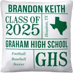 All About the Graduate Throw Pillow