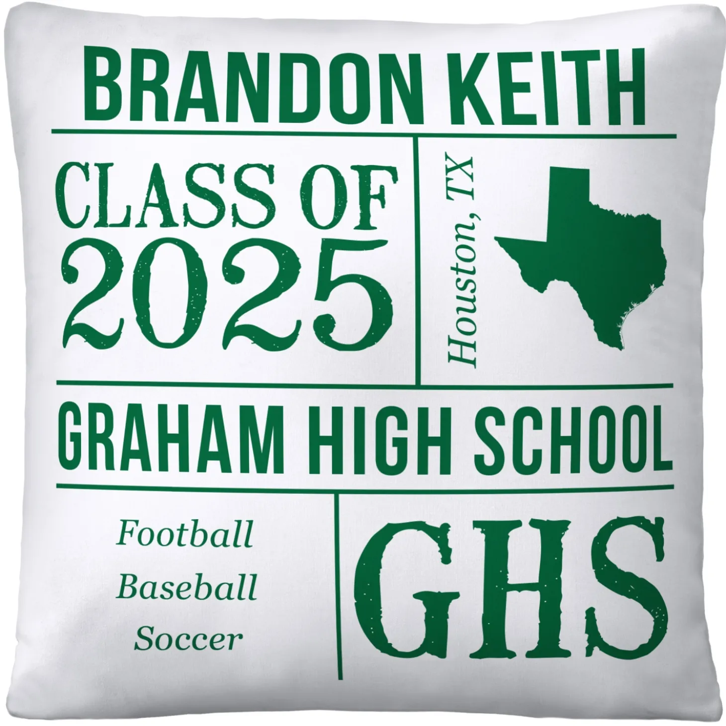 All About the Graduate Throw Pillow