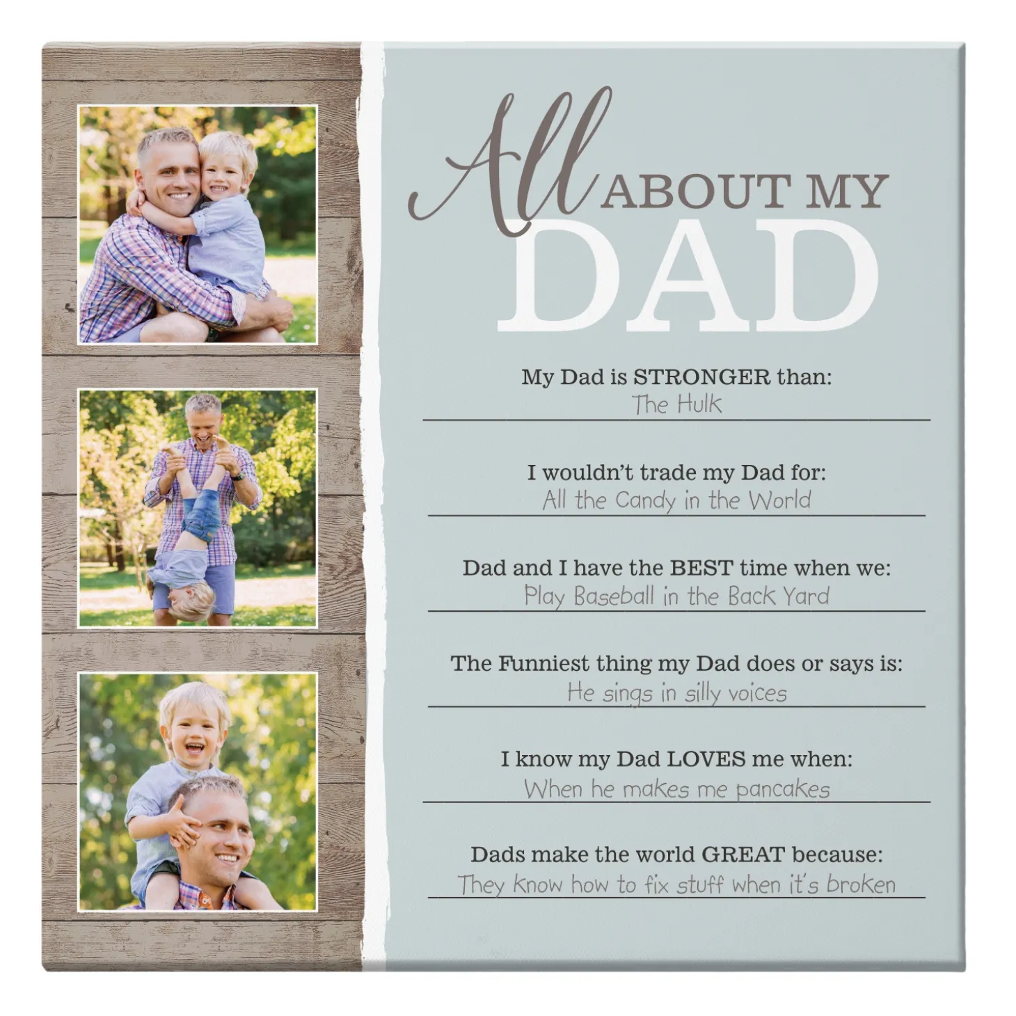 All About You Photo Canvas