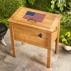 All American Outdoor Wooden Cooler