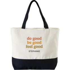 All Good Zippered Tote Bag