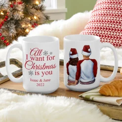 All I Want for Christmas Couple Mug