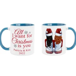 All I Want for Christmas Couple Mug