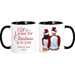 All I Want for Christmas Couple Mug