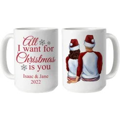 All I Want for Christmas Couple Mug