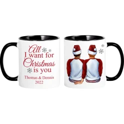 All I Want for Christmas Couple Mug