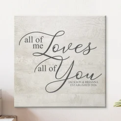 All of Me Loves All of You Canvas