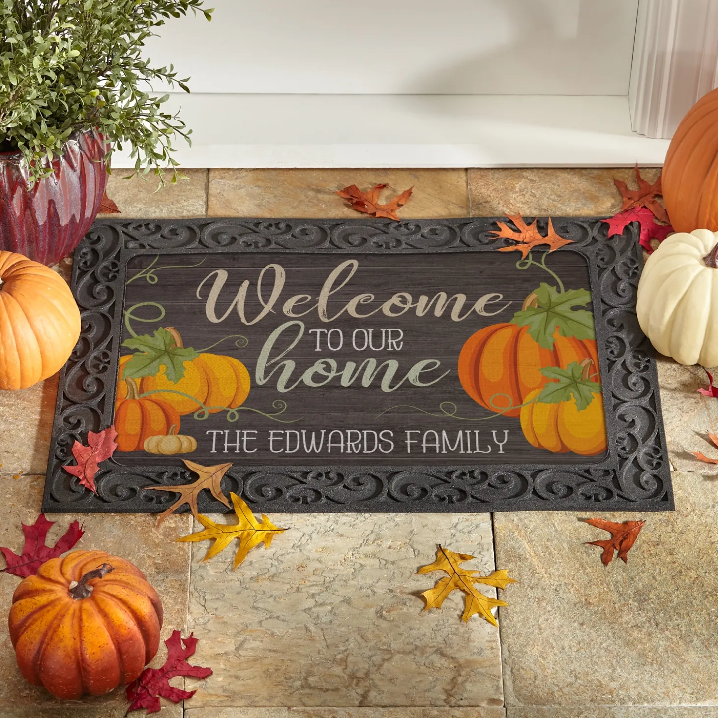 All Pumpkins Welcome Doormat