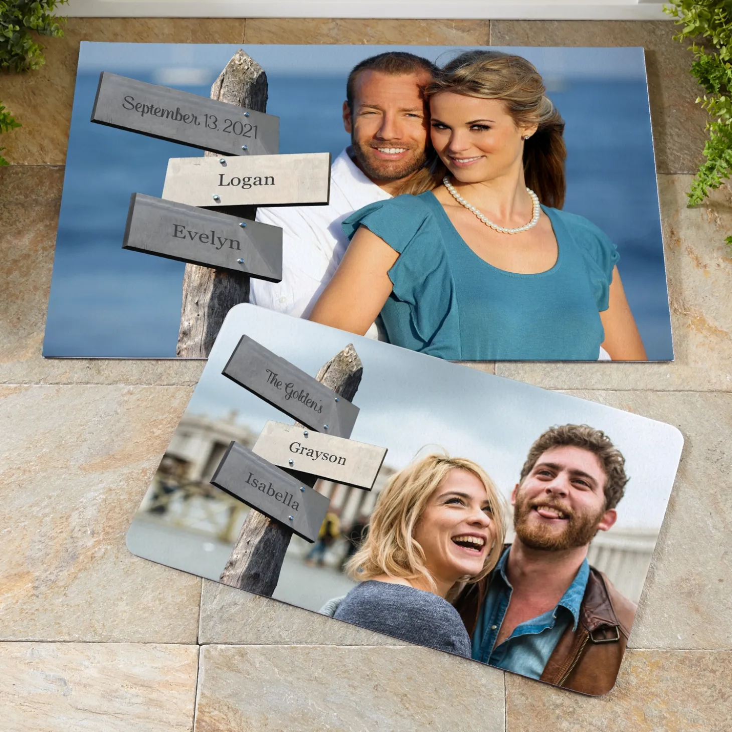 All Roads Lead to Us Photo Doormat