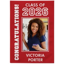 All Star Grad Photo Garden Flag