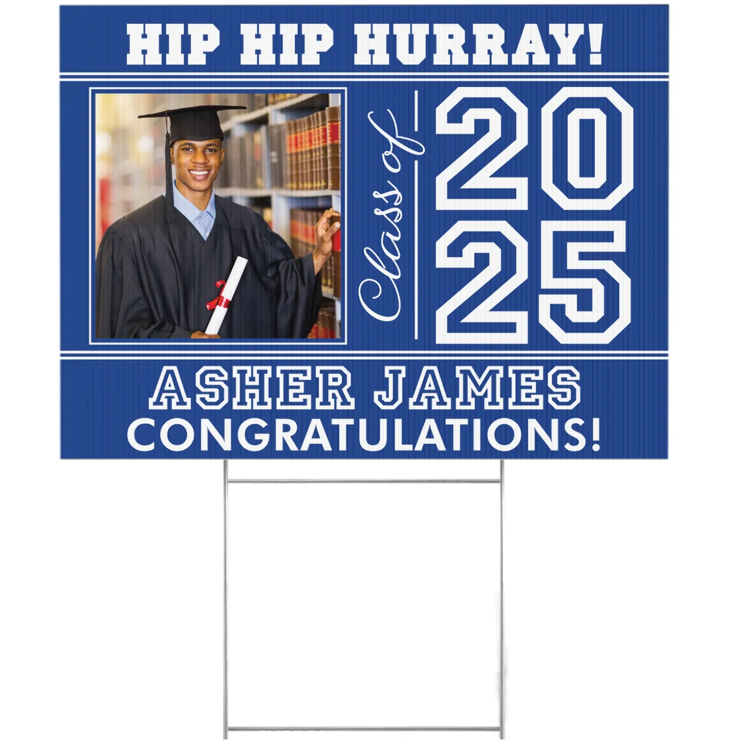 All Star Grad Photo Yard Sign