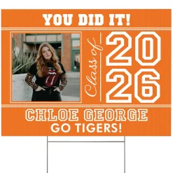 All Star Grad Photo Yard Sign