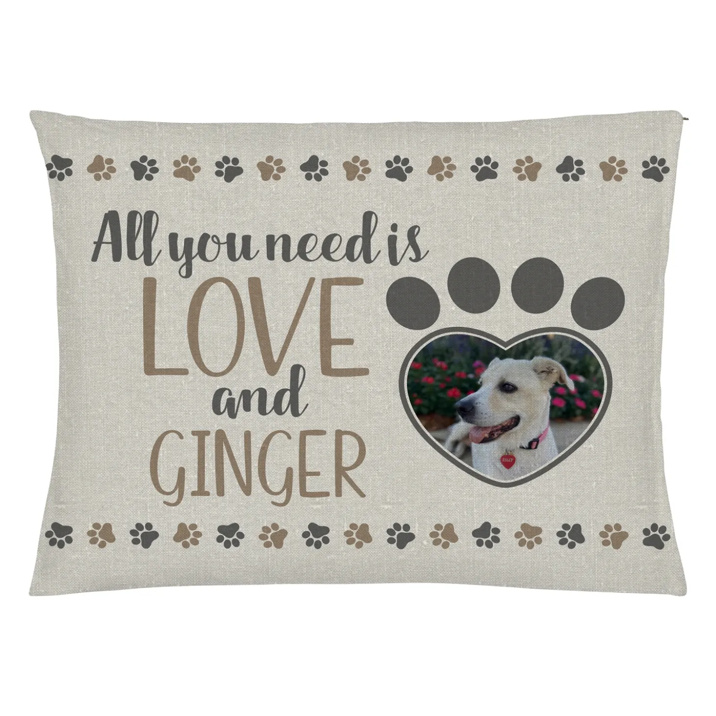 All You Need is Love Photo Pet Bed