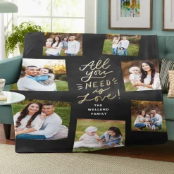 All You Need Photo Plush Blanket