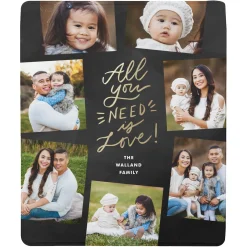 All You Need Photo Plush Blanket