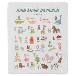Alphabet Fun Plush Blanket