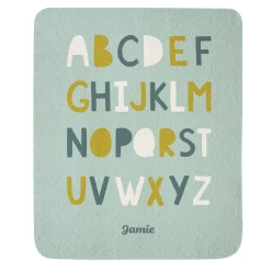Alphabet Name Quilted Baby Blanket