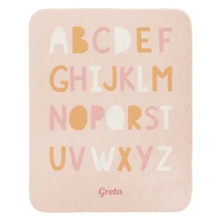 Alphabet Name Quilted Baby Blanket