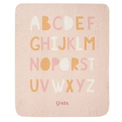 Alphabet Name Quilted Baby Blanket