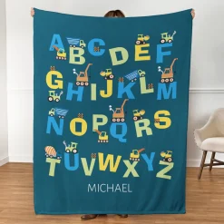 Alphabet Plush Blanket