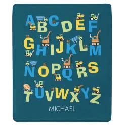 Alphabet Plush Blanket