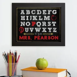 Alphabet Teacher Framed Print
