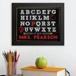 Alphabet Teacher Framed Print